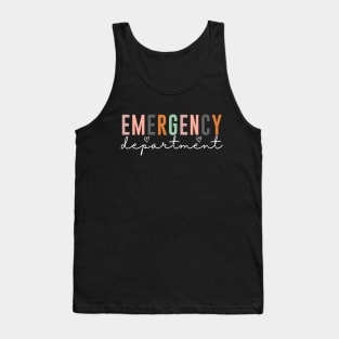 Emergency Department Emergency Room Nurse Healthcare Tank Top